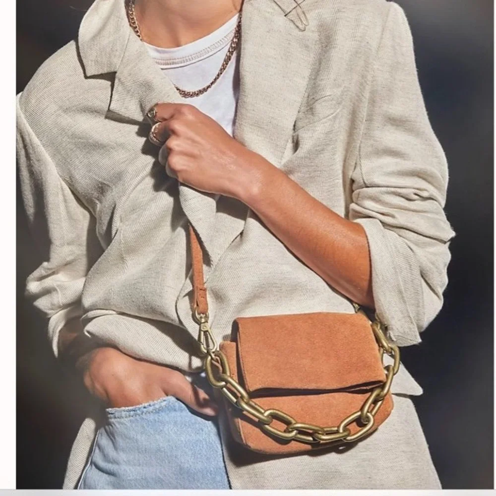 Free People Charlie Chain Leather Crossbody bag - Picture 1 of 14